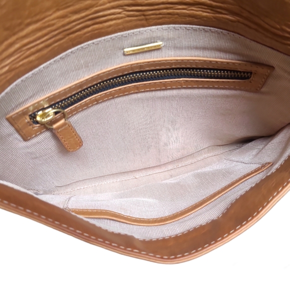 LIZZIE FORTUNATO | Port of Call Embroidered Leather Fold Over Clutch - Picture 4 of 5